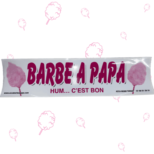 Autocollant barbe à papa PM & GM